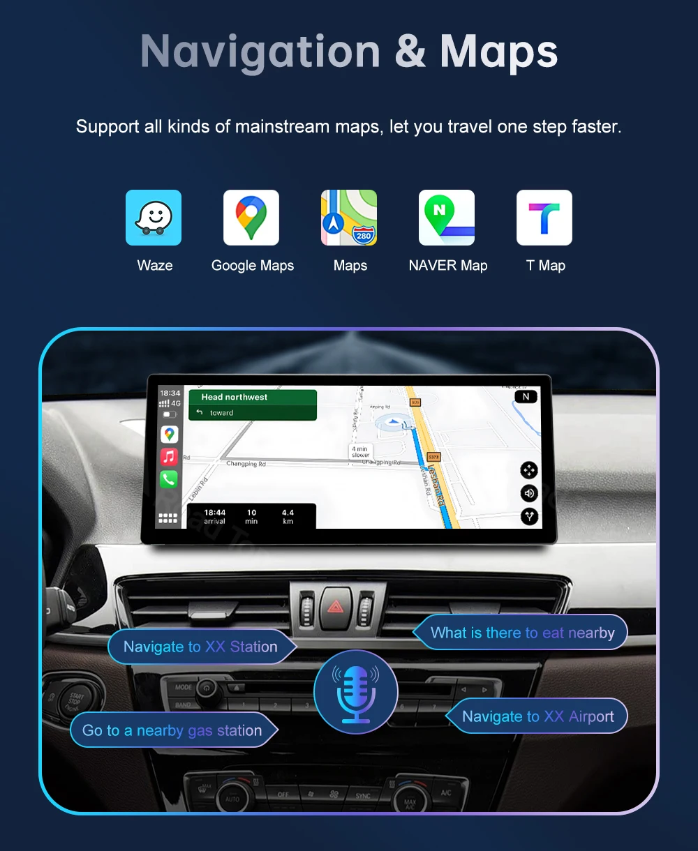 DE 10,25'' 12,3'' Multimedia-Display für BMW X1 F48 2015-2022 NBT EVO Touchscreen Wireless Carplay Android Auto – Detail 12