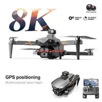 8K Obstacle Avoidance Drone 8K Dual Camera Aerial Photography Quadcopter Option Flow Location Brushless RC Dron Aircraft Toy Gif