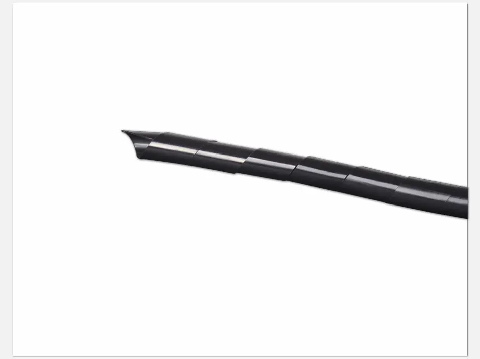 Cham Rider-Lange Spiral kabel ärmel, Wickel rohr, Weiß und Schwarz, Durchmesser 10mm, Länge 3M, 4M, 5m – Detail 5