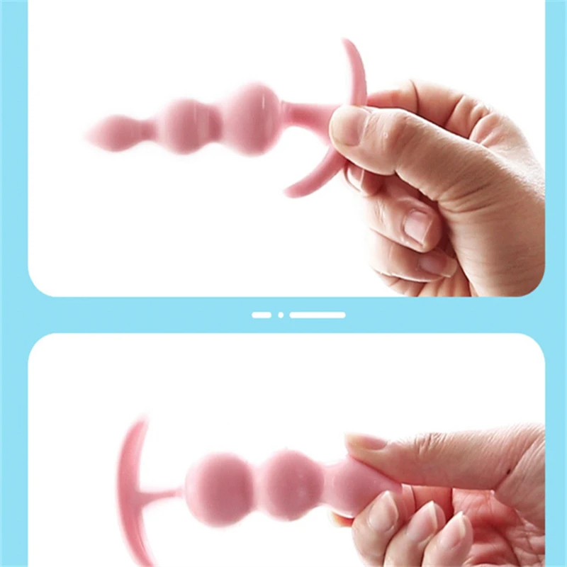 Weicher Silikon Analplug Mit Zugperlen Für Einsteiger_voghion.com