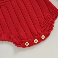 MISOWMNJOY Cute Baby Girls Knitted Romper Winter Newborn Sweater Bodysuit Princess Long Sleeve Jumpsuits Infant Clothes Knitwear 6