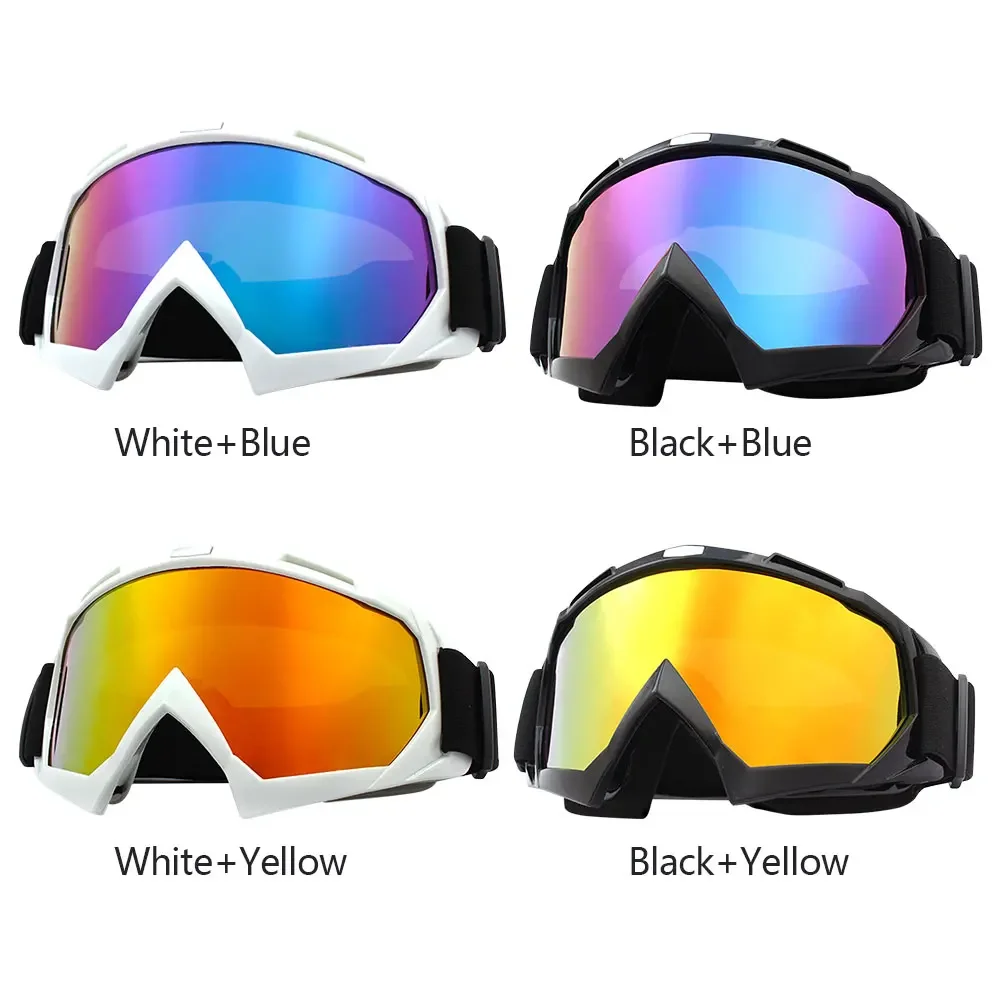 Skiing Goggles Windproof Cycling Motorcycle Goggles Winter Anti-Fog Protective Glasses Snowboard Ski Mask Tactical Sunglasses