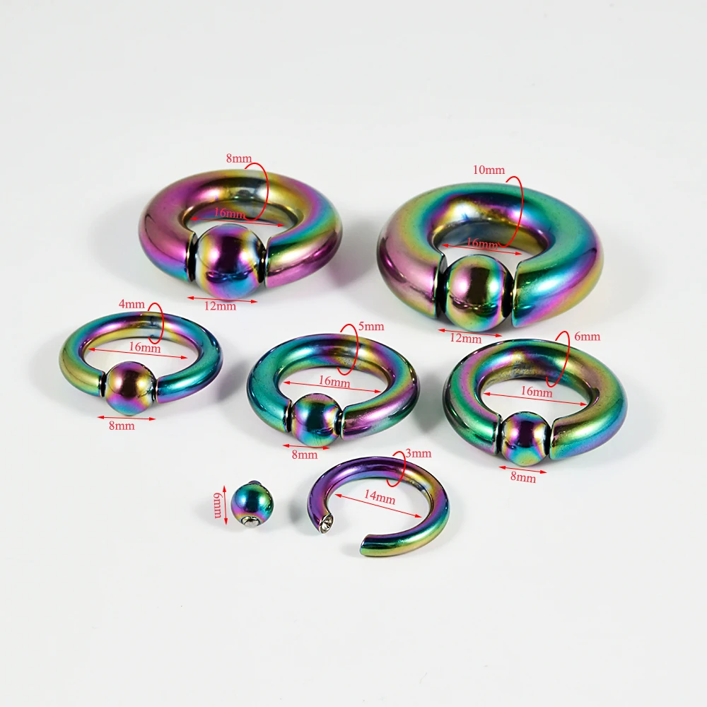 Dreamlee 1Pc 00G-10G Ear Weight Hanger Circular Barbells Tunnel Plugs Stretcher Expander Septum Piercing Body Jewelry - Image 2