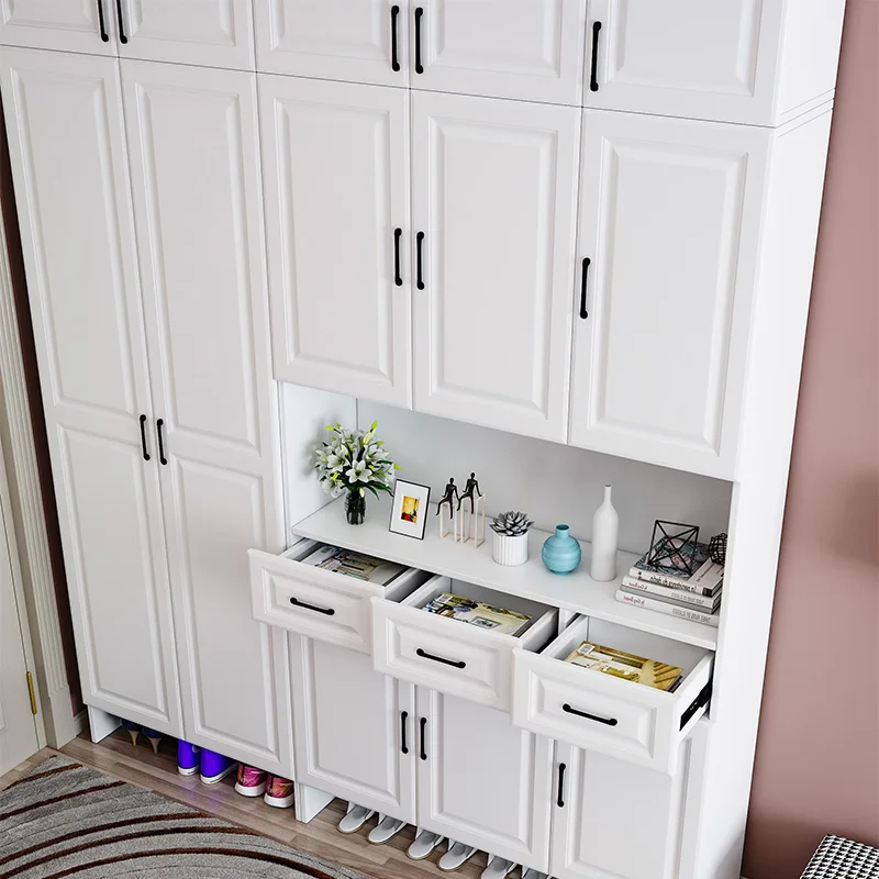 Home Entrance Large-capacity Entrance Hall Cabinet Simple Modern Multi-function Balcony Storage Cabinet Door Shoe