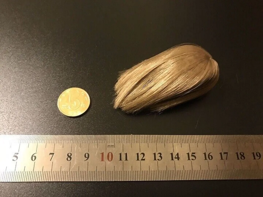 Женский парик из волос «сделай сам» в масштабе 1/6 для фигуры 12 дюймов