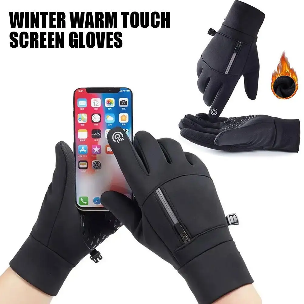 

New Winter Gloves Touch Screen Waterproof Windproof Non-slip Warm Comfortable Outdoor Cycling Running Motorcycle Ski Sport Glove