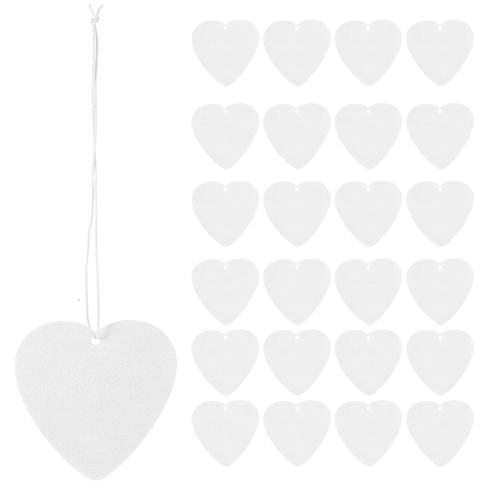 

Sublimation Blanks Heart Shaped Car Scented Hanging Sheets Diy Air Freshener Elastic Straps Car Home Decoration