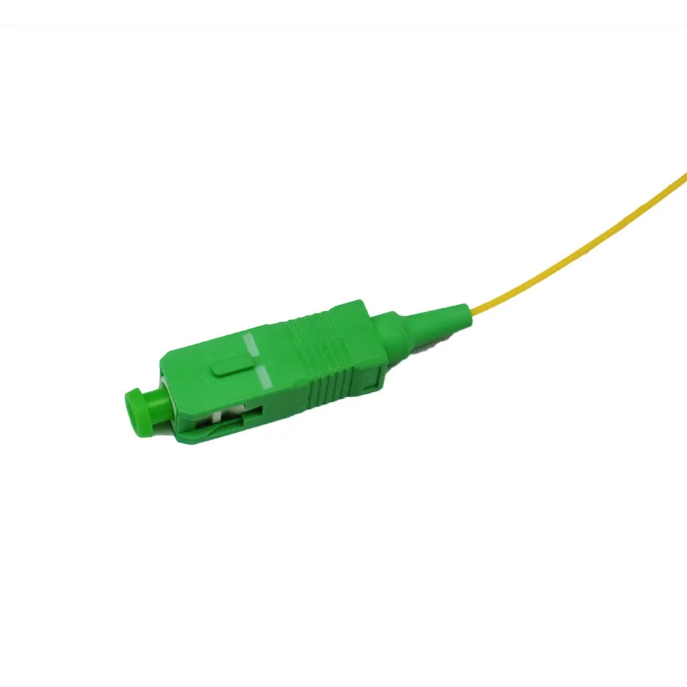 계량기 SC APC 광섬유 피그테일 심플렉스, SM 단일 모드 9/125, G657A1, 1.0 개, 0.9mm, 50 개