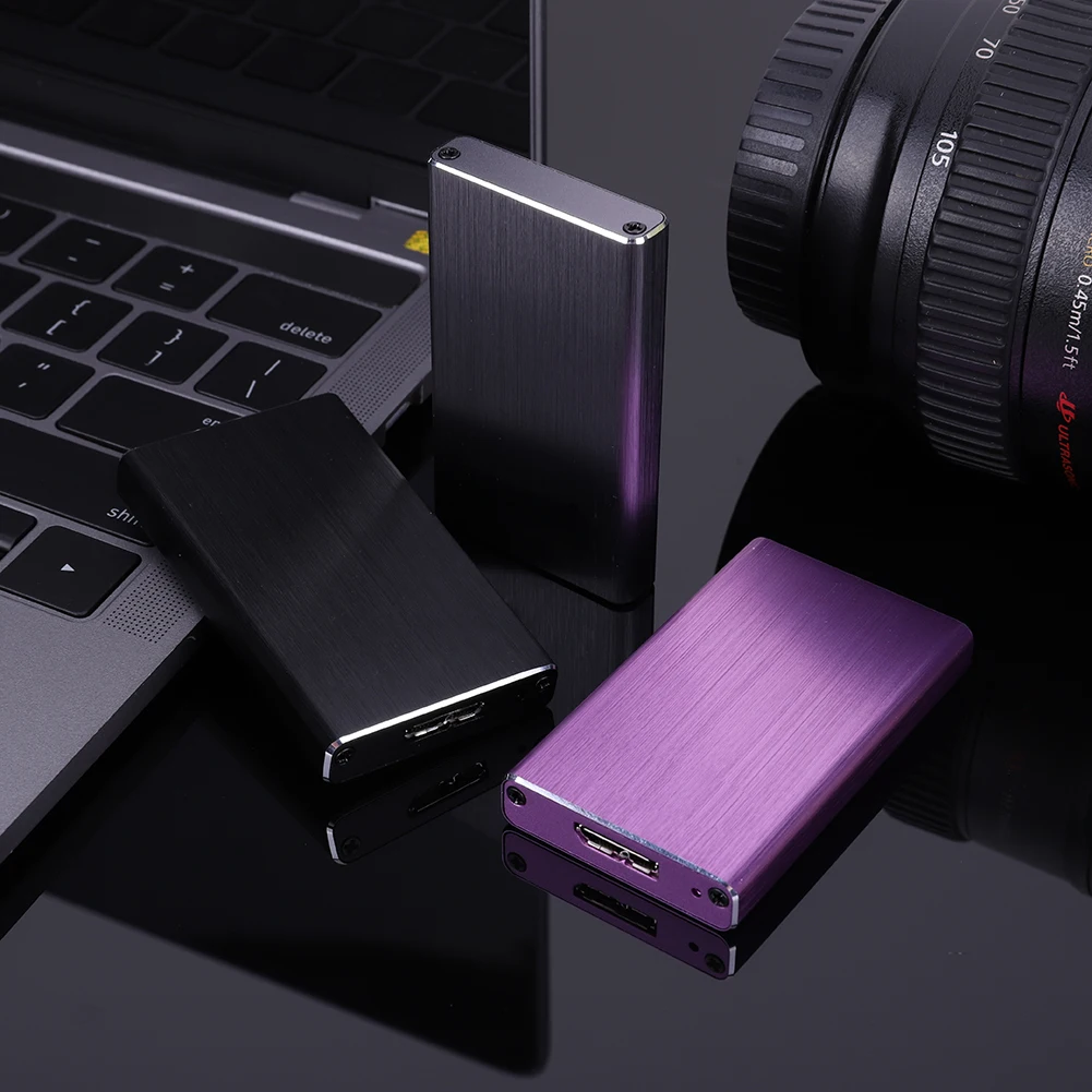 MSATA-USB 3.0 SSD Ŭ , UASP  HD ϵ ̺ ũ ڽ, 6Gbps 丮 ̽ , MSATA SSD 30x25/30x50