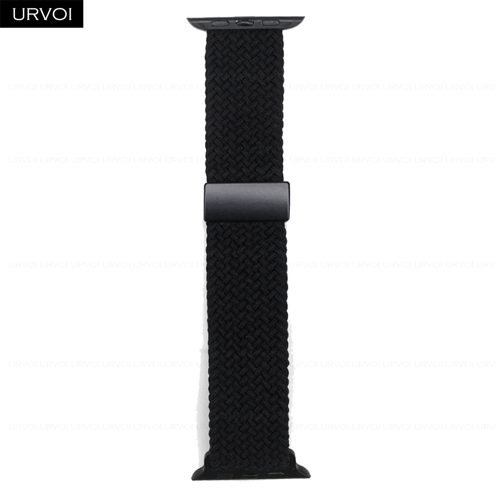 Braided Elastic Nylon Wristband with Magnetic Fold Buckle