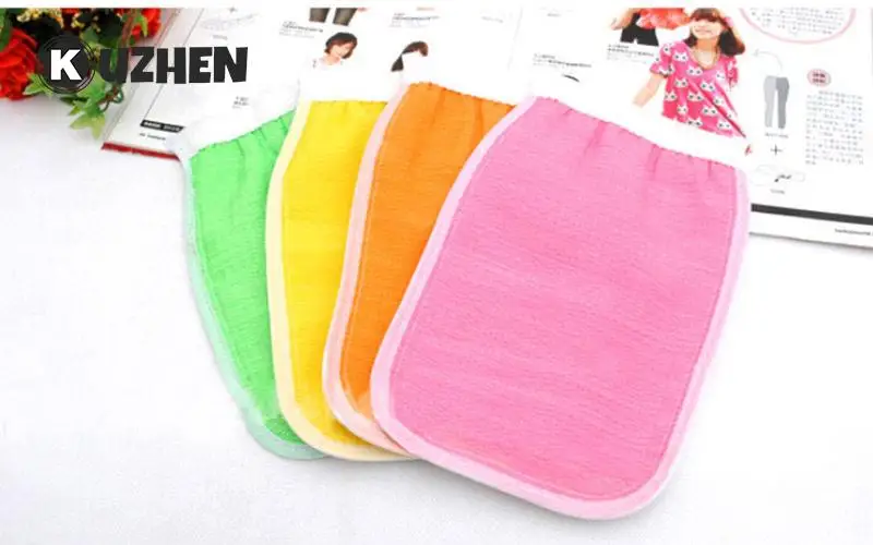 

1 шт., спа-отшелушиватель для душа, двухсторонняя перчатка для ванны, скраб для чистки тела, рукавица для удаления омертвевшей кожи