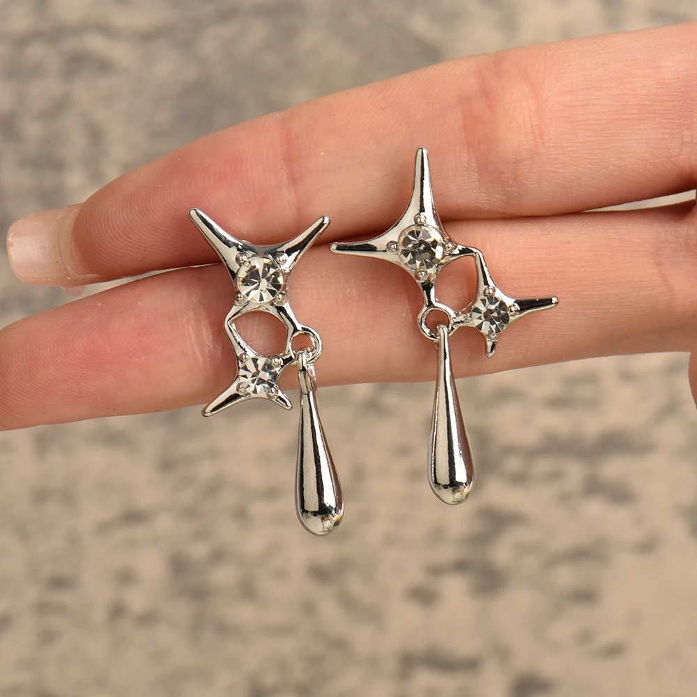 Water Drop Earrings Women's Alloy Earrings Jewelry waterdrop earrings