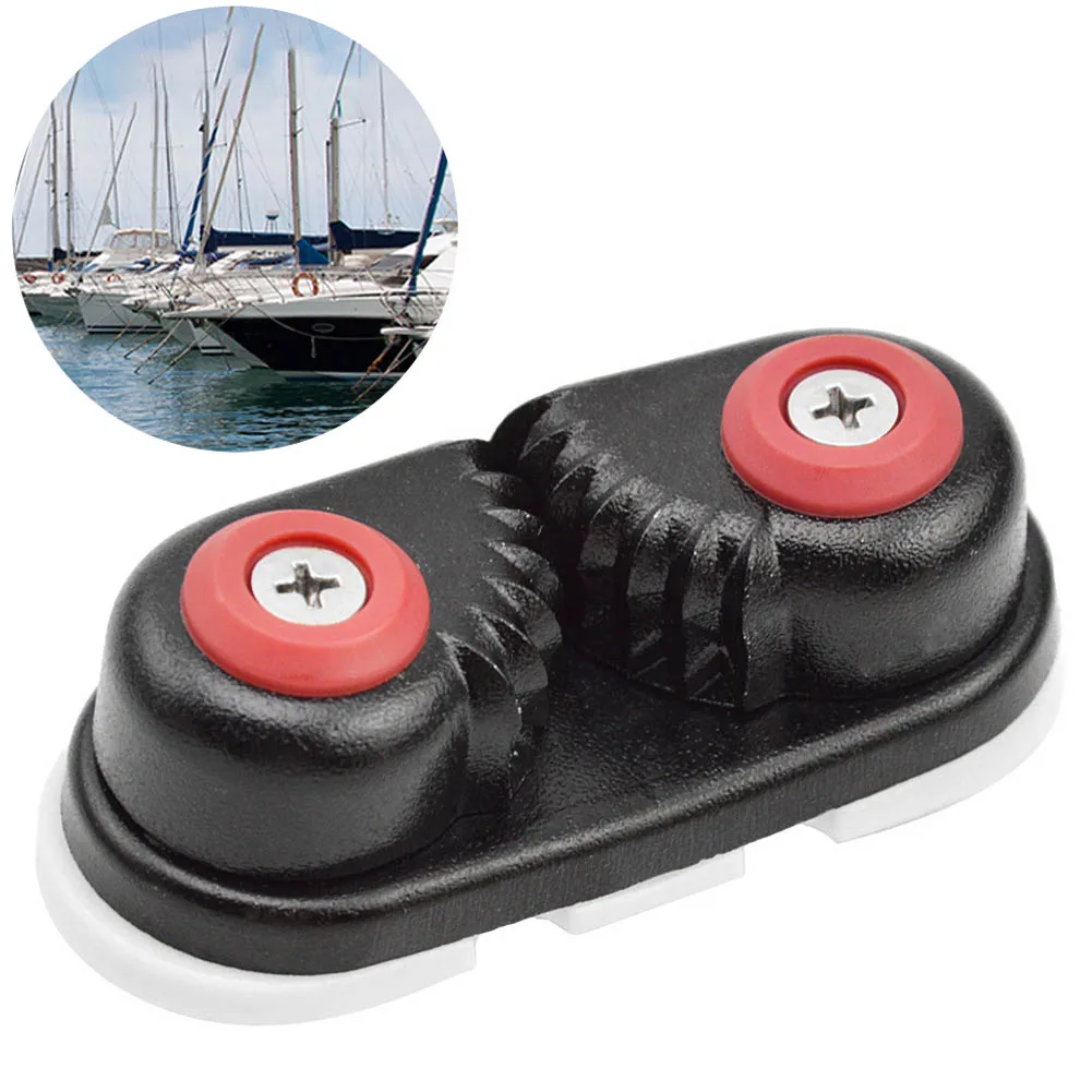 

Aluminum Kayak Marine Quick Entry Boat Ball Bearing Cam Cleat Rope Cleat Black Kayak Rope Gripper Kayaking Boat Accessories