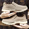 Men's Outdoor Camping Ultra Light Thick Soled Casual Canvas Shoes, Running, Jogging, Hiking, Anti Slip Hiking Shoes, New Style