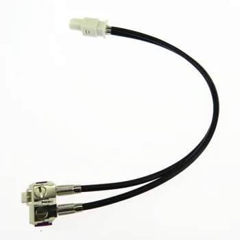 Antenna Radio AM FM MIB RCD510 Doppia Testa Dedicata 1 a 2 (2-in-1) con Cavo di Collegamento per Tiguan Golf Jetta 5 6 Passat Polo