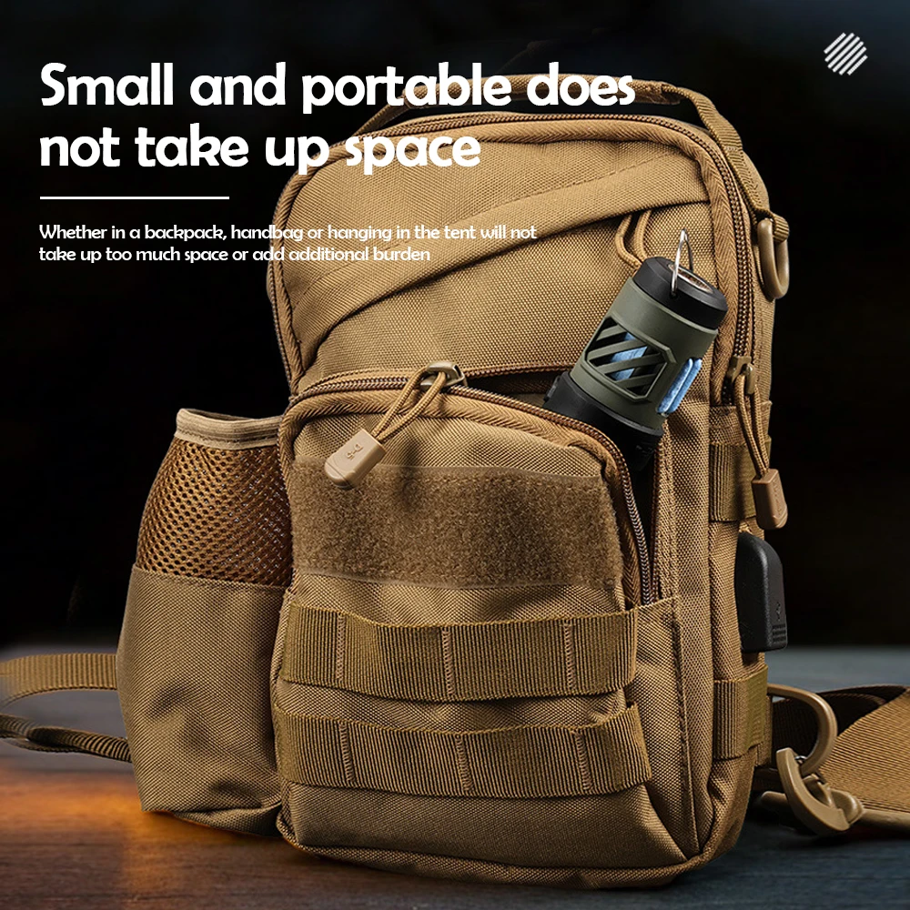Portable Mosquito Repellent Light Tiny Repel LED Camping Lamp Tent Lantern Flashlight Magnet USB Charging With Triangle Bracket