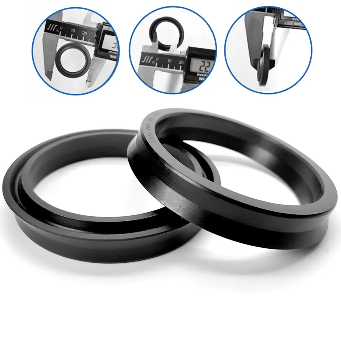 Black NBR Hydraulic Cylinder Oil Sealing Ring Thickness 8/10/14/18/24mm YXD/ODU/Y/U Type Sealing Ring Gasket For Hole