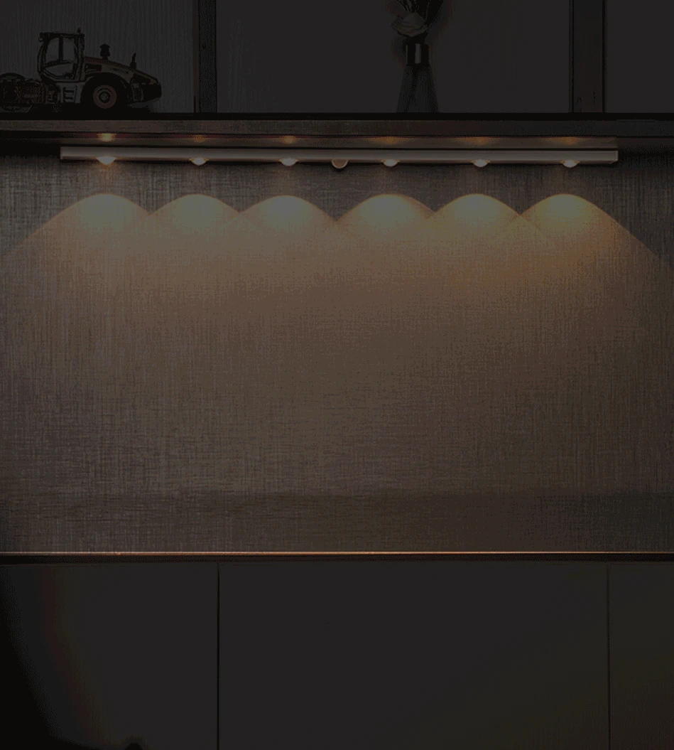 Xiaomi Night Light With Motion Sensor USB Rechargeable Wireless LED 3  Colors Dimmable Lamp For Bedroom Kitchen Cabinet Wardrobe