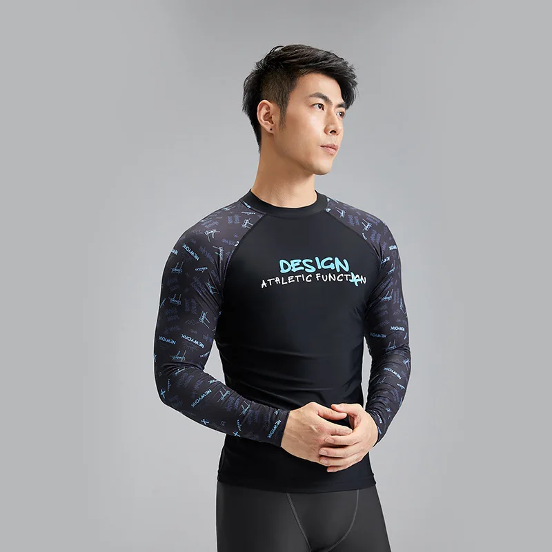 Men Surfing Top Long Sleeve T Shirt For Swimming Protection Uv 5xl Rashguard Shirt For Teen Boys