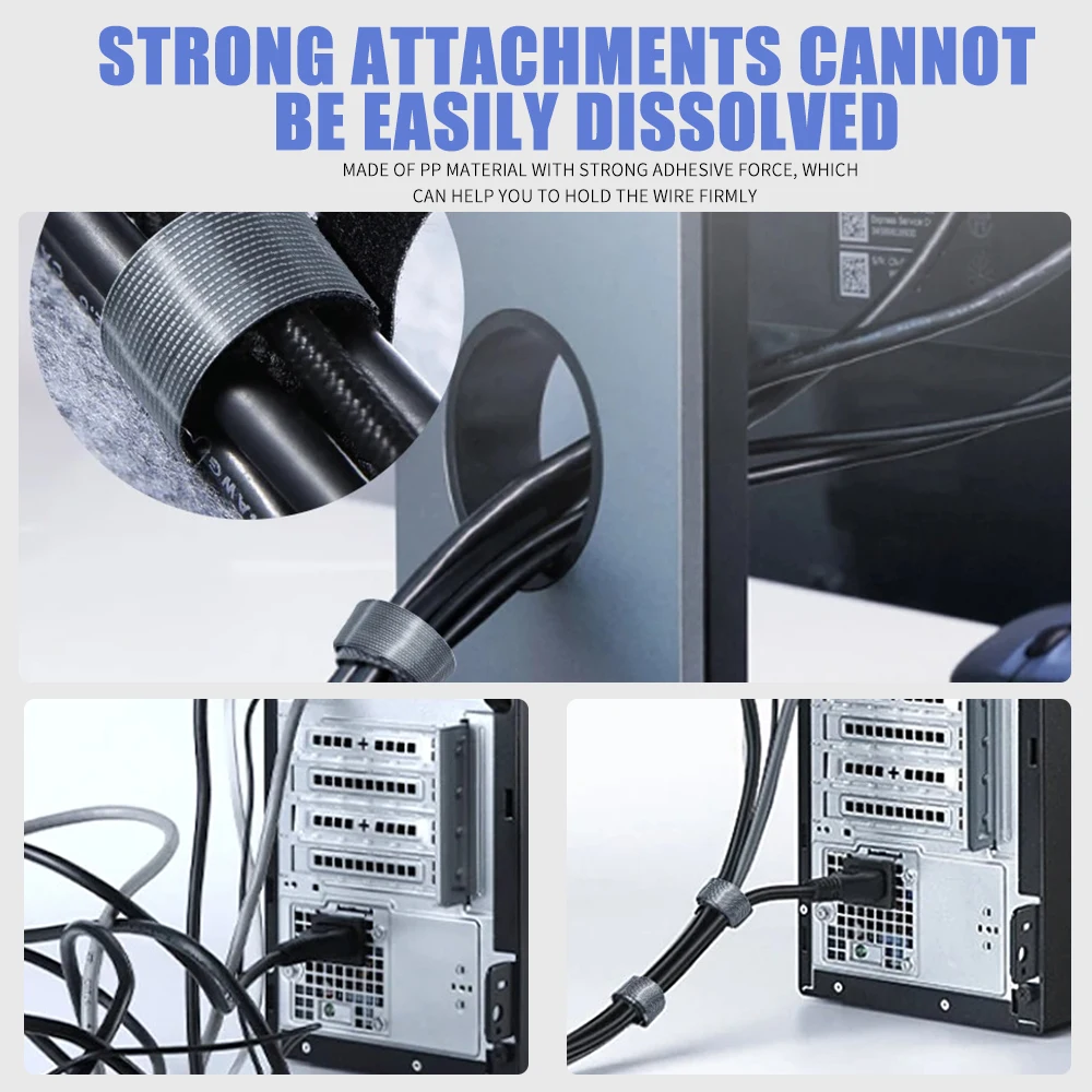 1/3/5M Cable Organizer Wire Winder Cable Earphone Mouse Cord Ties Protector For iPhone Xiaomi Samsung Data Cable Management Tape