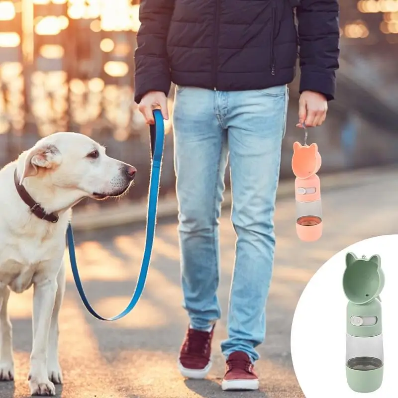 Dog Water Bottle Dispenser Multifunctional Outdoor Puppy Water Dispenser Lightweight Pet Drinking Bowl For Outdoor