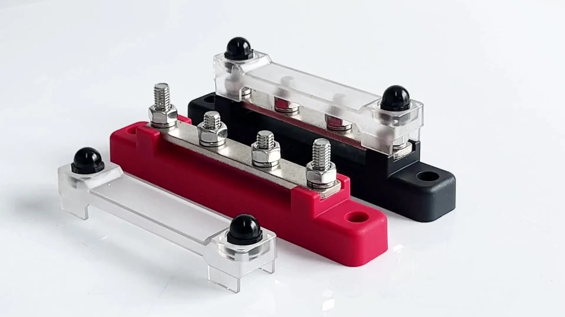 SET BUS BAR Power Distribution Terminal Block 6 Way 12V 150A Busbar Ze