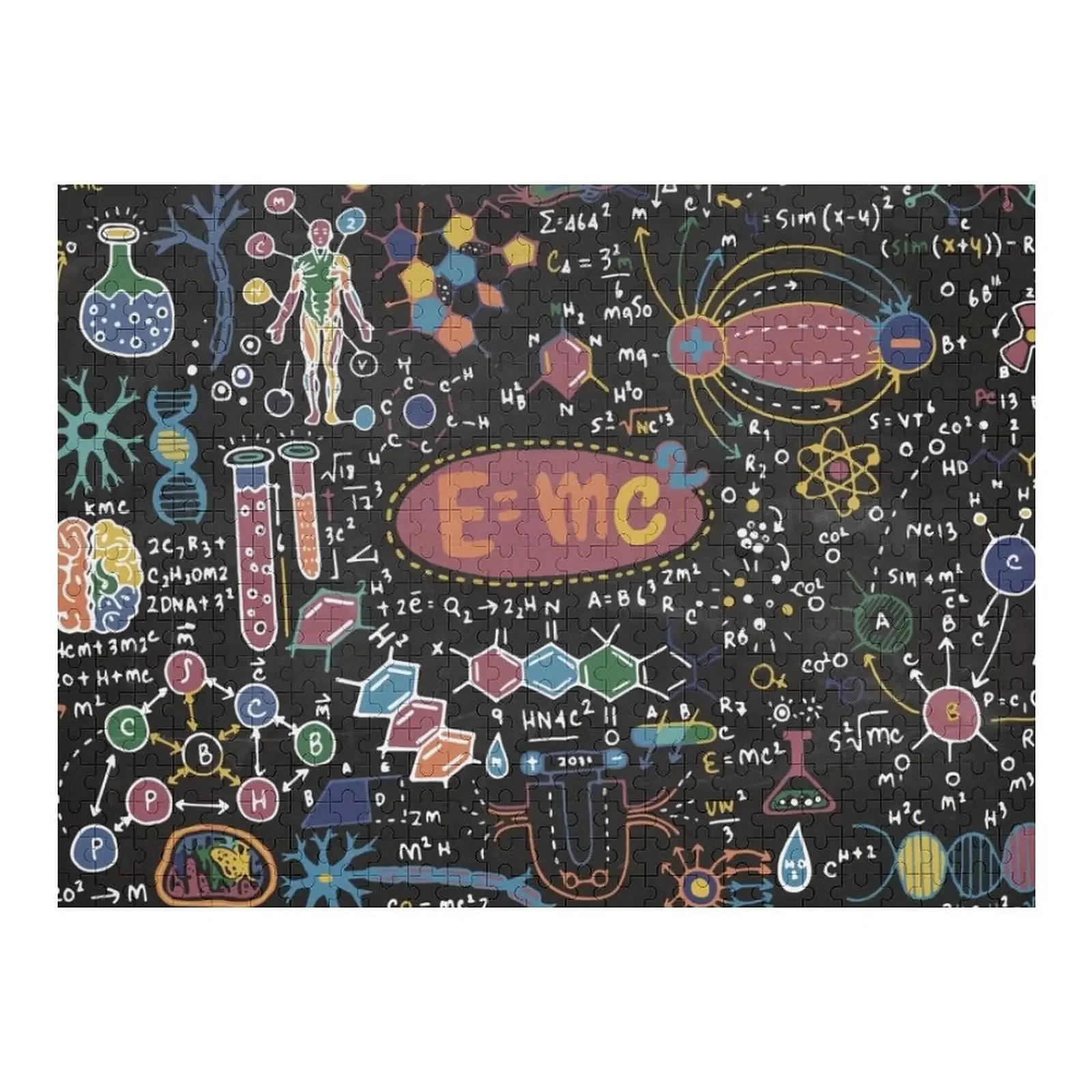 Science Forever! Jigsaw Puzzle Customizable Child Gift Custom Wood Puzzle