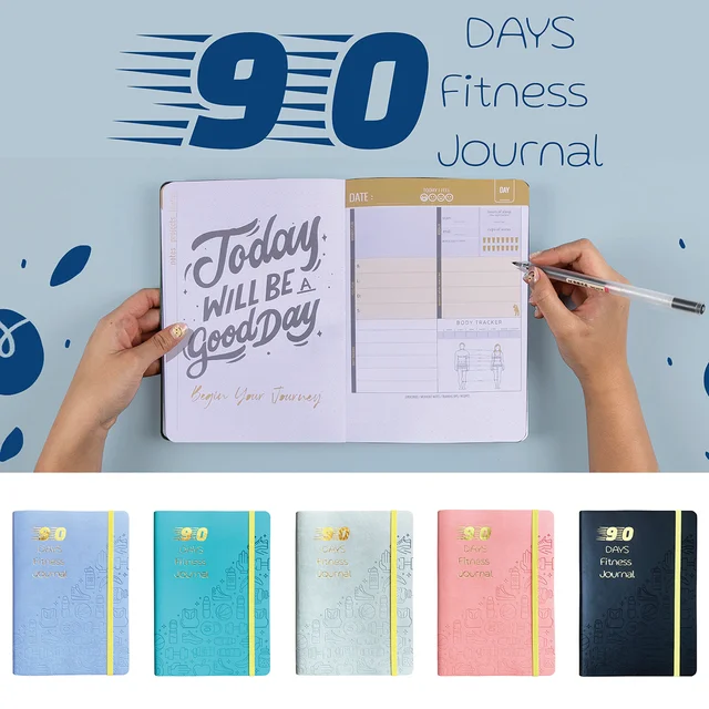 2024 Planner Fitness Journal 90 giorni benessere Agenda quotidiana  esercizio perdita di peso-quaderno Lifestyle, nutrizione e allenamento -  AliExpress