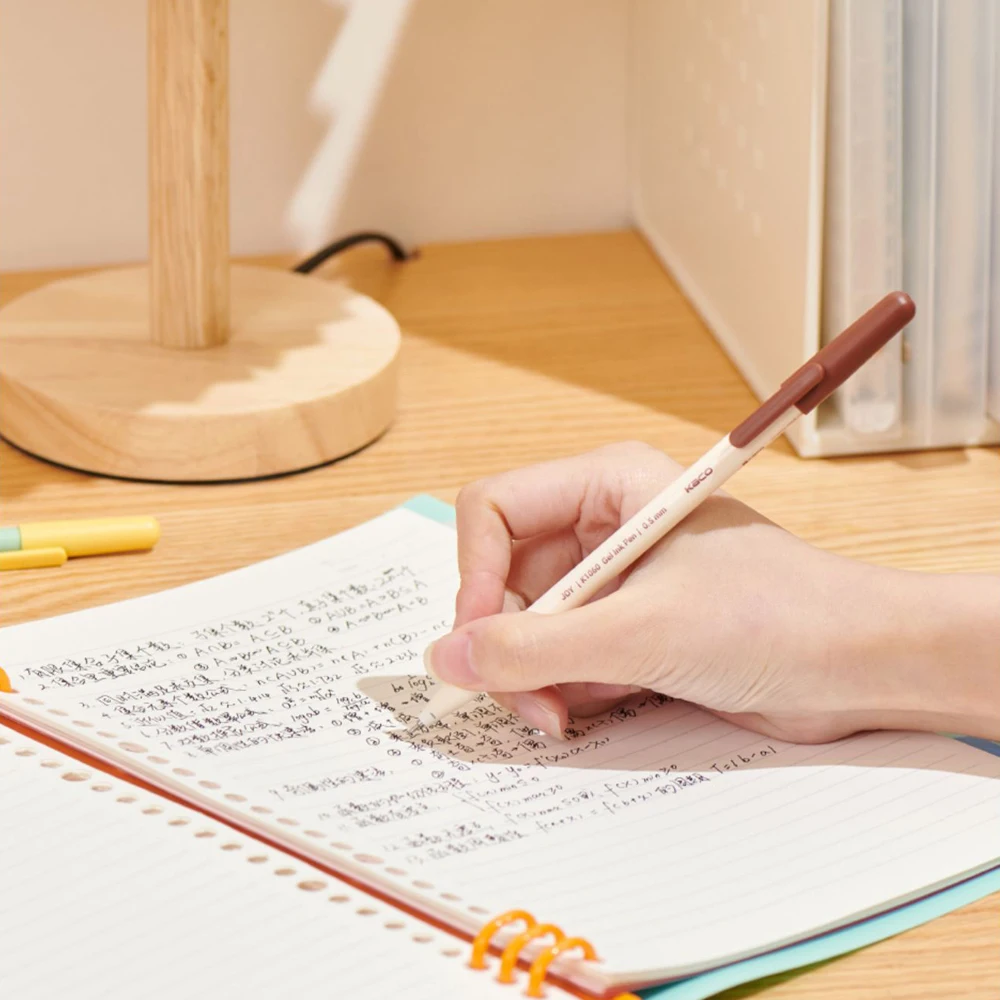 4 Pcs/Set Cookie Stick Style Gel Pen 0.5mm Black Ink Smooth Writing Quick-drying Gel Pens for School Student Office Stationery