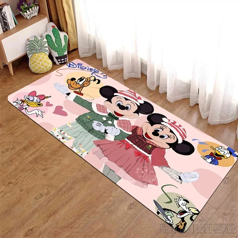Mickey Minnie  Cartoon Rug Carpets 80x120cm Decor for Bathroom Kids Floor Mat Living Room Children's Bedroom Sofa 4
