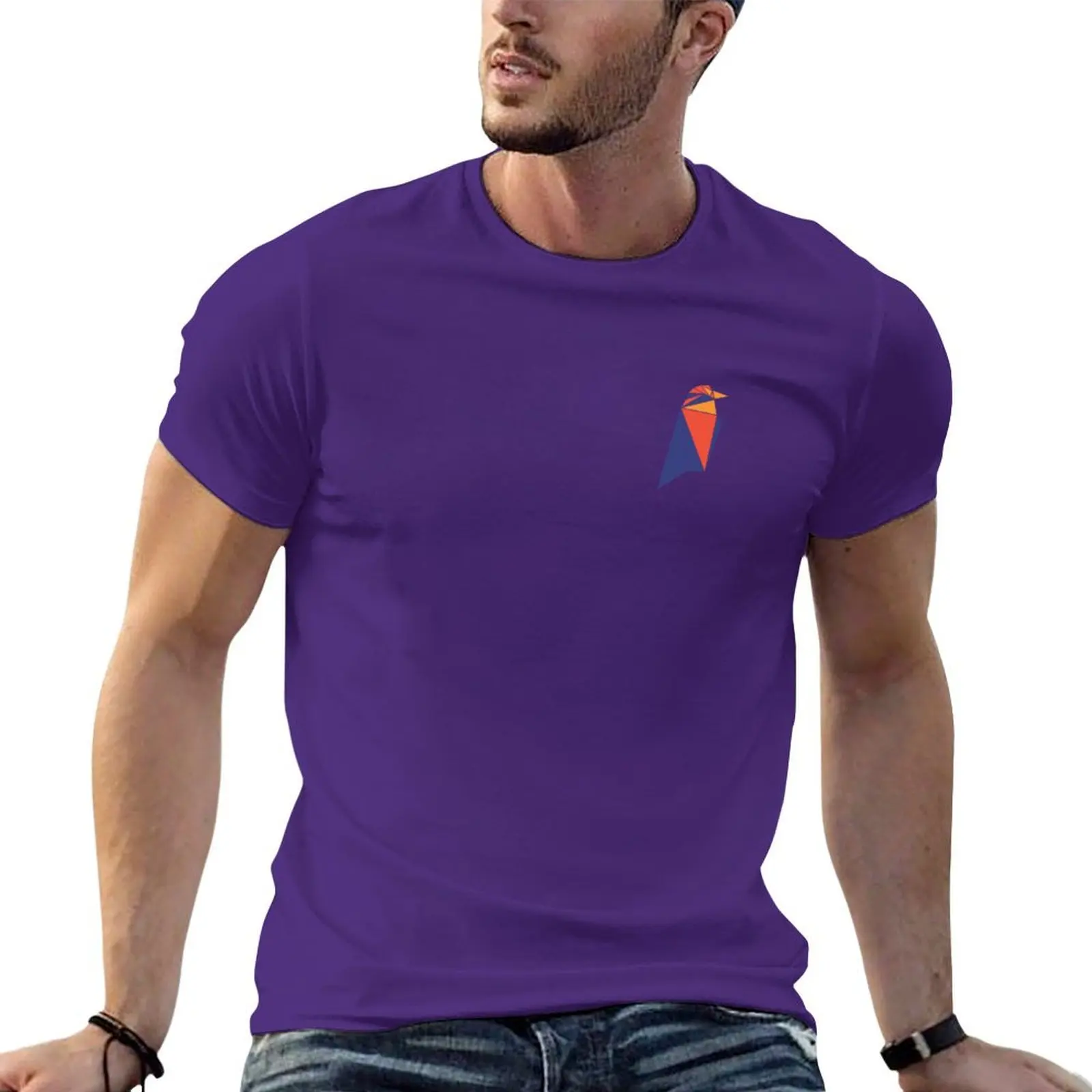 thumbnail image 1 of Camiseta de lujo de talla grande lisa de Ravencoin | Raven Token | Merchandising de criptomonedas | Temporada de altcoin para hombre, 1 of 5