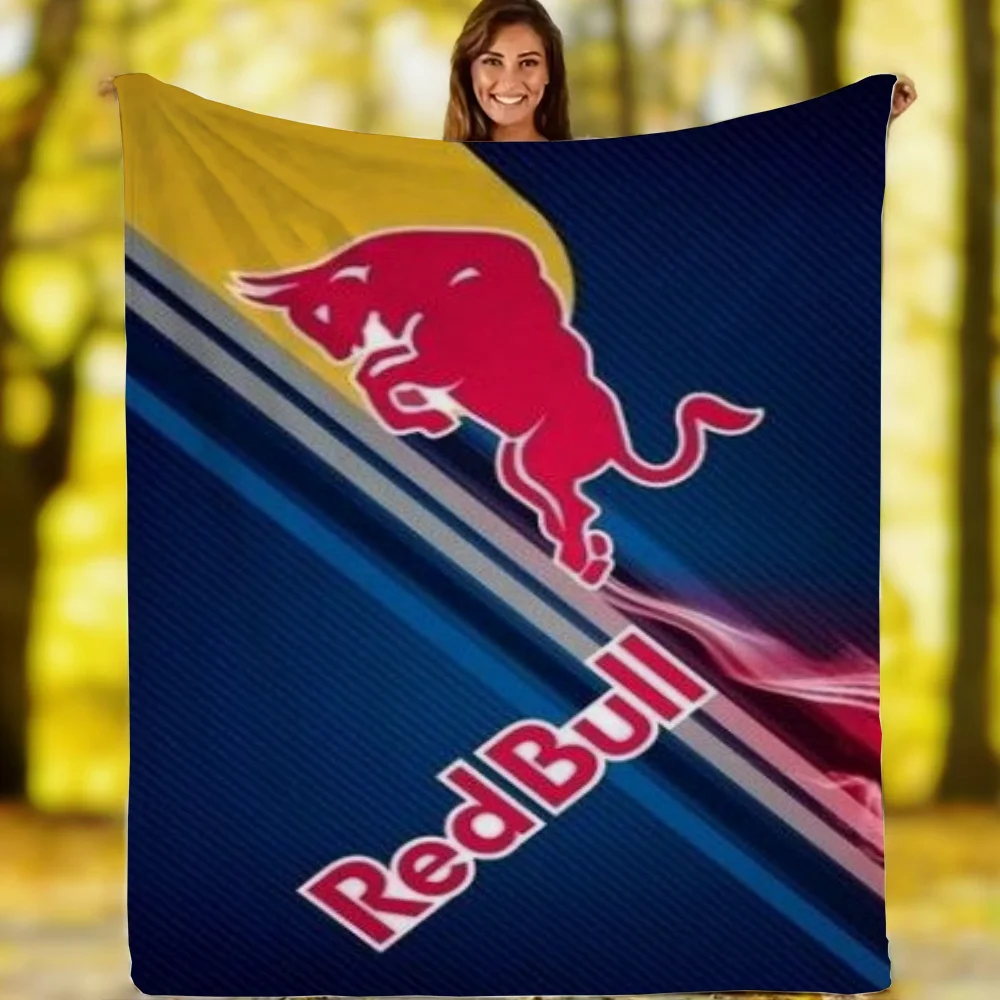 Red Bull Salzburg Sofa Blanket for Sofas Luxury Blankets & Throw Thin Wadding Blanket King Size Winter Bed Blankets Offers Plaid 3