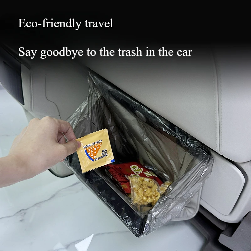 For DENZA D9 car garbage bag can, special products for rear seats, magnetic storage storage and modification artifact