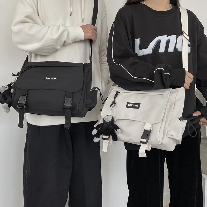 

Korean Version Of Harajuku Ins Tooling Style Letter Oxford Cloth Shoulder Bag Messenger Women's 2023 Trend Fanny Pack Crossbody