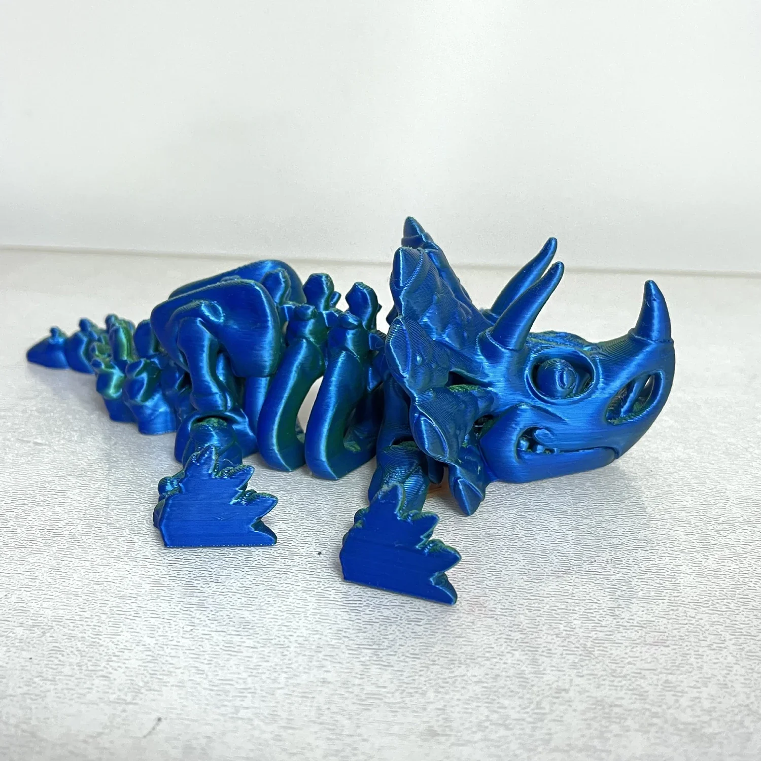 Feng 3D printed Triceratops Jurassic joint movable creative figurine gift children's toy pressure relief 6