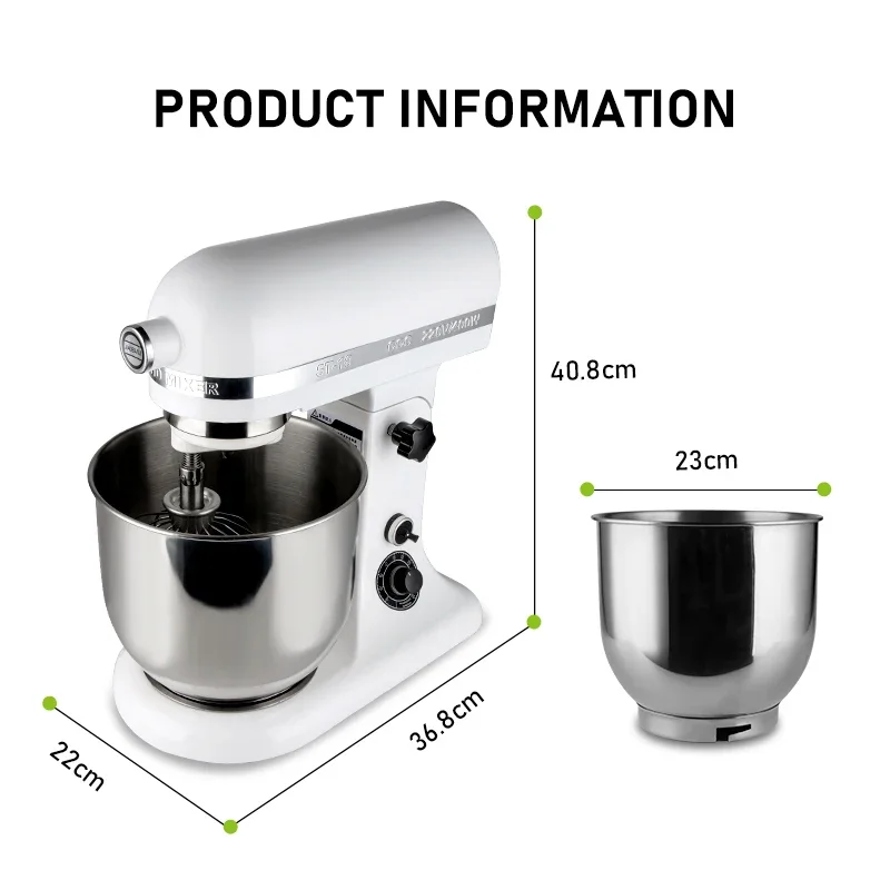 Multifunctional Kitchen Appliances Profesional Cake Patissier Robot Cuisine Machine 7L Batidora Electric Food Commercial Mixer