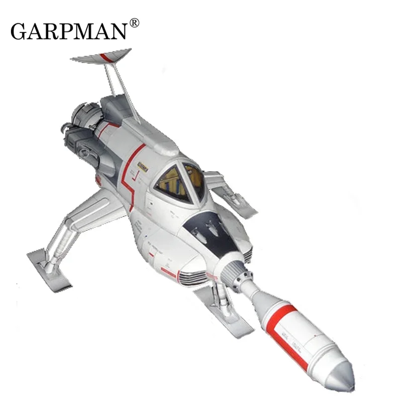 Civil Spacecraft Ultra-Fine UFO Intercropped Lunar Spacecraft 3D Paper Model DIY Toy