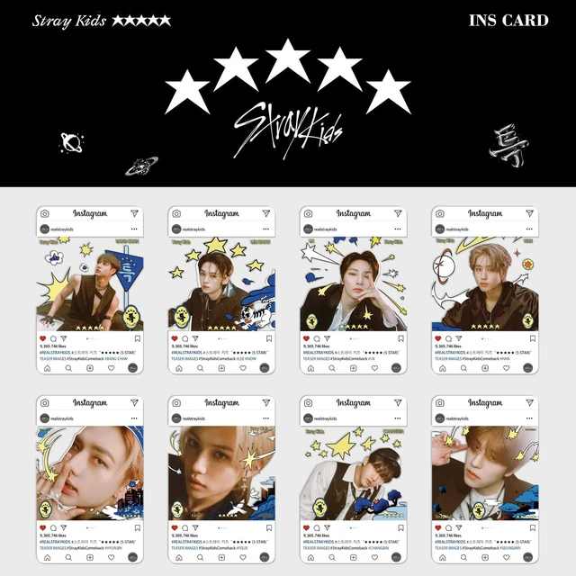 STRAY KIDS K-POP Transparent Photo Cards 25pcs : : Office Products