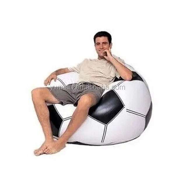 Sofa Bean Bag Chair for Adults and Teens Perfect Outdoor inflatable soccer ball chair football printed bean bag lazy sofa