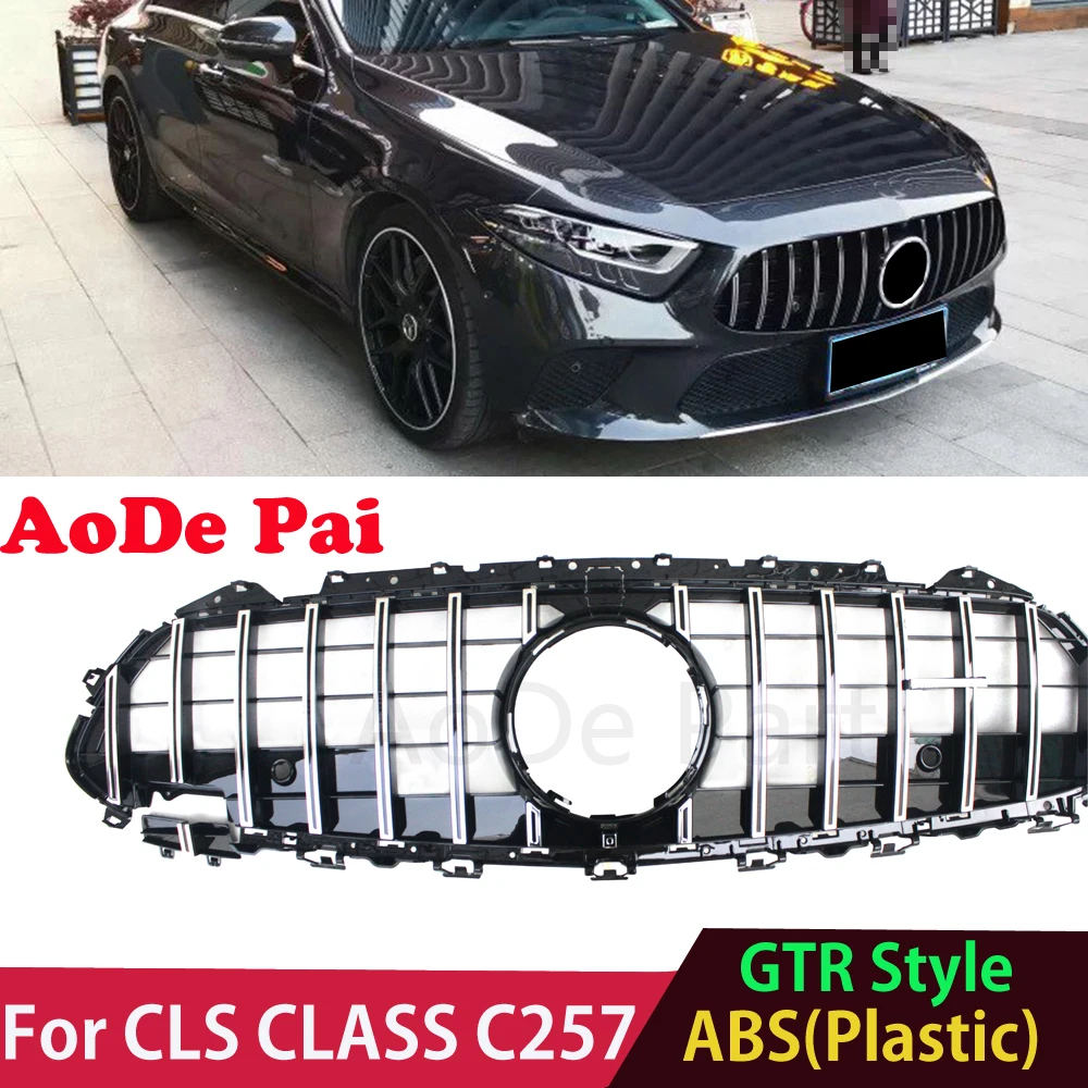 

CLS260 CLS350 CLS450 GTR Style Front Grill Grille Mesh for Mercedes Benz CLS Class C257 CLS53 2019+