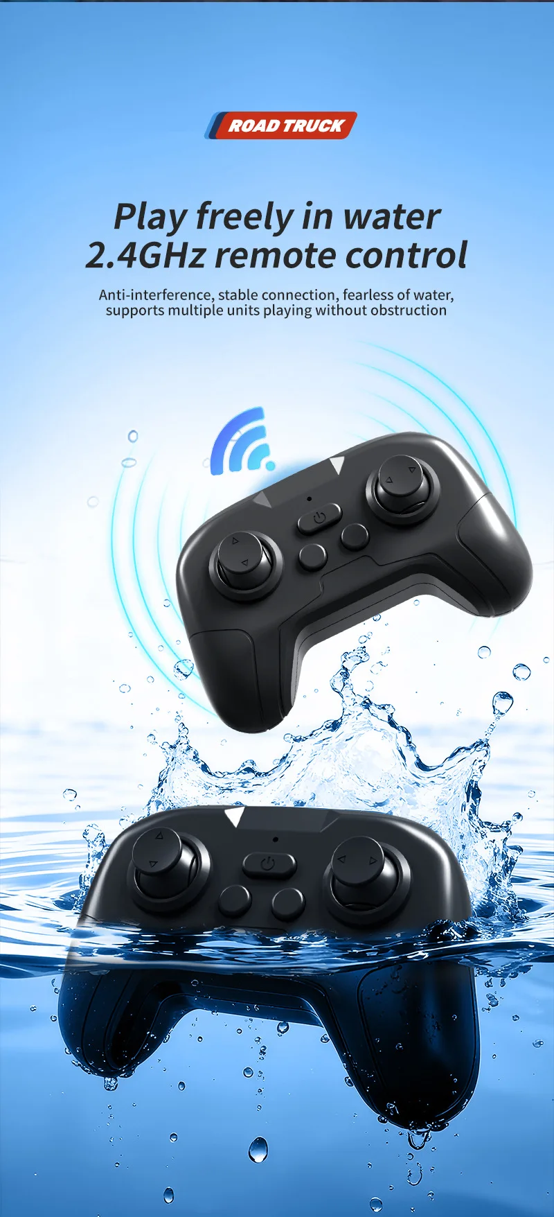 Remote Controlled 4wd Off-road Amphibious Water Cannon Toy Car_voghion.com