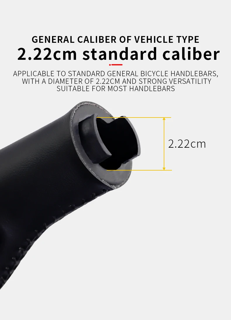 Leder Fahrrad Anti-shock Lenker Griffe Stoßdämpfung Ergonomische Berg Radfahren Anti-slip Weiche Silikon Fahrrad MTB Griffe – Detail 7