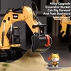 RC Excavator Dumper Car 2.4G Remote Control Alloy Engineering Vehicle Crawler Truck Excavator Toys for Boys Kids Christmas Gifts 4