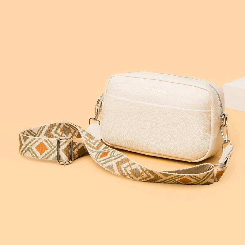 Crossbody Bag Women Shoulder Bag New Vintage Crossbody Cowhide Cell Phone Shoulder Bag Genuine Leather Messenger Bags Fashion Daily Use For Women Wallet HandBags