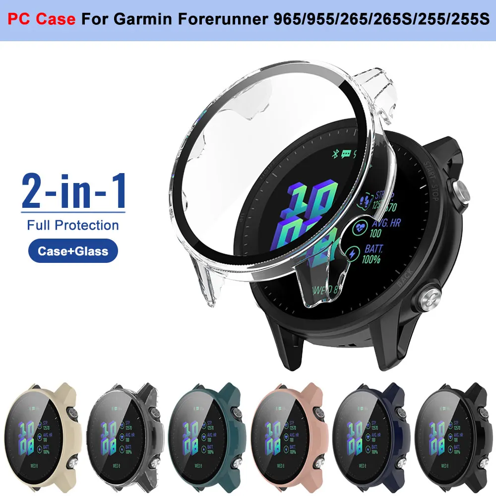 Tempered Glass Smartwatch Bumper Case and Screen Protector Film