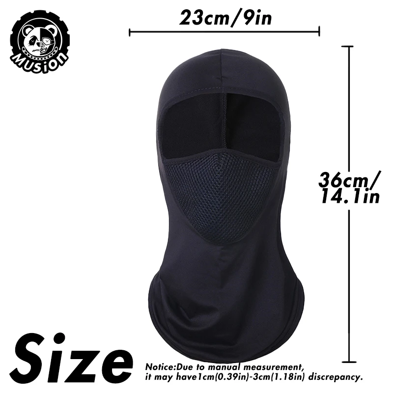 Musion alaclava Full Mask Cycling Face Mask with mesh Sunscreen Headgear for Climbing Skiing Fishi
