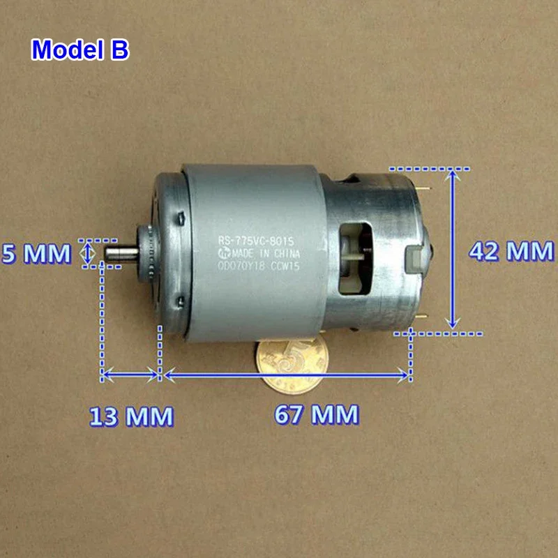 Mabuchi RS-755VC-9012/ RS-775VC-8015/ RS-775VC-8514/ RS-775WC-8514 Motor High Speed High Torque 775 DC Motor for Electric Drill