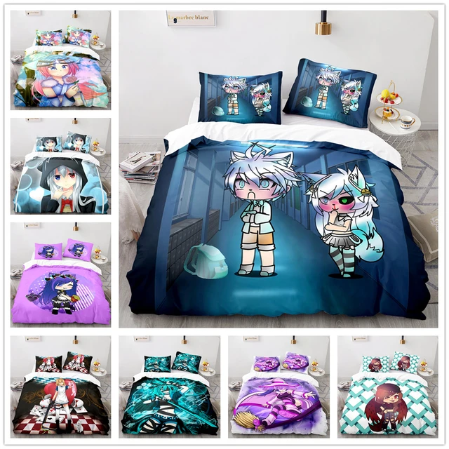 Gacha Life Bedding Set Single Twin Full Queen King Size Gacha Life Bed Set  Children's Kid Bedroom Duvetcover Sets 003 - AliExpress