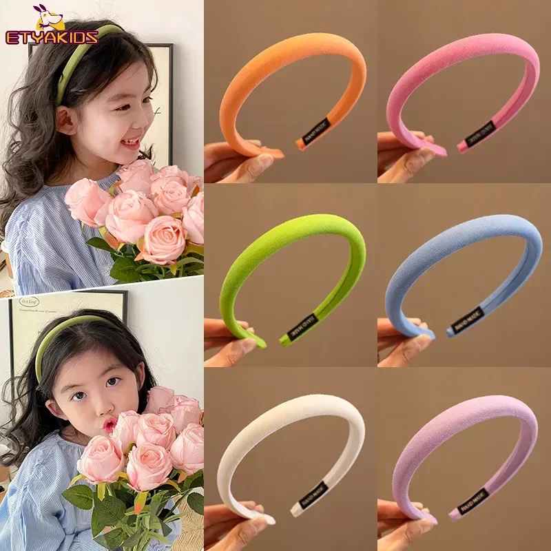 Bunte matte Kopfschmuck einfache grundlegende Gesichts wäsche Stirnband Temperament Reifen breites Haarband Haar bündel Kinder haar zubehör