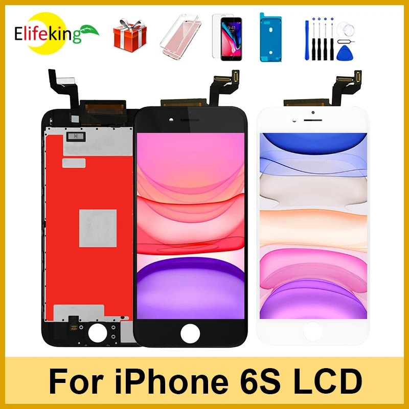 

Сменный ЖК-экран AAA +++ для iPhone 6S, ЖК-дисплей с сенсорным экраном Pantalla, дигитайзер в сборе, без битых пикселей, 100% протестирован